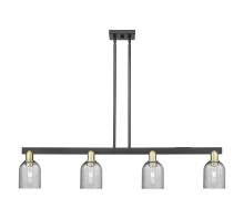 Innovations Lighting 716-4I-BAB-G257 - Caledonia - 4 Light - 48 inch - Black Antique Brass - Stem hung - Island Light