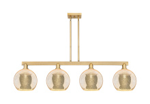 Innovations Lighting 716-4I-BB-G128-10 - Athens - 4 Light - 53 inch - Brushed Brass - Stem hung - Island Light