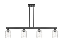 Innovations Lighting 716-4I-BK-G1113 - Cobbleskill - 4 Light - 48 inch - Matte Black - Stem hung - Island Light