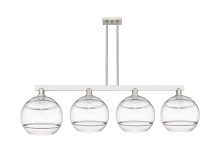Innovations Lighting 716-4I-SN-G556-12CL - Rochester - 4 Light - 55 inch - Brushed Satin Nickel - Stem hung - Island Light