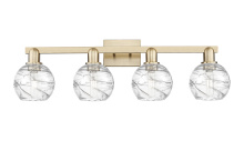 Innovations Lighting 716-4W-CB-G1213-6CL - Athens Deco Swirl - 4 Light - 36 inch - Champagne Bronze - Bath Vanity Light