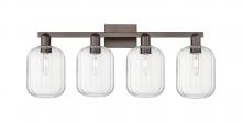 Innovations Lighting 716-4W-OB-G460-7CL - Preston Cylinder - 4 Light - 36 inch - Oil Rubbed Bronze - Bath Vanity Light