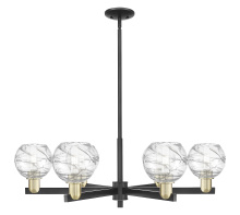 Innovations Lighting 716-6CR-BAB-G1213-6CL - Athens Deco Swirl - 6 Light - 24 inch - Black Antique Brass - Chandelier