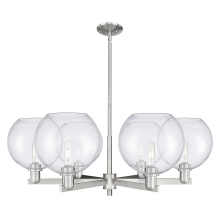 Innovations Lighting 716-6CR-SN-G124-10 - Athens - 6 Light - 40 inch - Satin Nickel - Stem hung - Chandelier