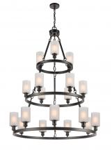 Innovations Lighting 82034-BK-G801-LED - Clymer - 18 Light - 40 inch - Matte Black - Chain Hung - Chandelier