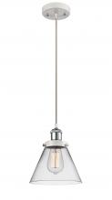 Innovations Lighting 916-1P-WPC-G42 - Cone - 1 Light - 8 inch - White Polished Chrome - Cord hung - Mini Pendant