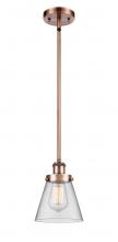 Innovations Lighting 916-1S-AC-G62 - Cone - 1 Light - 6 inch - Antique Copper - Mini Pendant