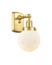Innovations Lighting 916-1W-SG-G201-6 - Beacon - 1 Light - 6 inch - Satin Gold - Sconce