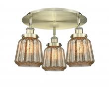 Innovations Lighting 916-3C-AB-G146 - Chatham - 3 Light - 19 inch - Antique Brass - Flush Mount