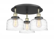 Innovations Lighting 916-3C-BAB-G713 - Bell - 3 Light - 20 inch - Black Antique Brass - Flush Mount