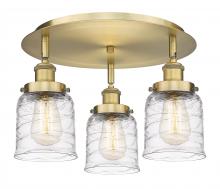 Innovations Lighting 916-3C-BB-G513 - Bell - 3 Light - 17 inch - Brushed Brass - Flush Mount