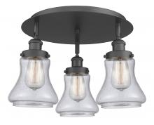 Innovations Lighting 916-3C-BK-G194 - Bellmont - 3 Light - 18 inch - Matte Black - Flush Mount