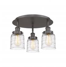 Innovations Lighting 916-3C-OB-G513 - Bell - 3 Light - 17 inch - Oil Rubbed Bronze - Flush Mount