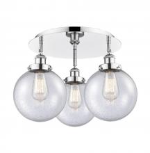 Innovations Lighting 916-3C-PC-G204-8 - Beacon - 3 Light - 20 inch - Polished Chrome - Flush Mount