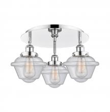 Innovations Lighting 916-3C-PC-G534 - Oxford - 3 Light - 19 inch - Polished Chrome - Flush Mount