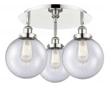 Innovations Lighting 916-3C-PN-G204-8 - Beacon - 3 Light - 20 inch - Polished Nickel - Flush Mount