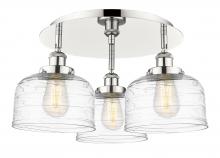 Innovations Lighting 916-3C-PN-G713 - Bell - 3 Light - 20 inch - Polished Nickel - Flush Mount