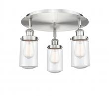 Innovations Lighting 916-3C-SN-G314 - Dover - 3 Light - 16 inch - Satin Nickel - Flush Mount