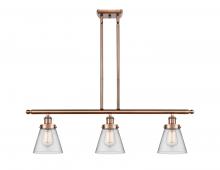 Innovations Lighting 916-3I-AC-G62 - Cone - 3 Light - 36 inch - Antique Copper - Stem Hung - Island Light