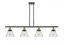 Innovations Lighting 916-4I-BAB-G44-LED - Cone - 4 Light - 48 inch - Black Antique Brass - Stem Hung - Island Light