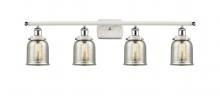 Innovations Lighting 916-4W-WPC-G58 - Bell - 4 Light - 36 inch - White Polished Chrome - Bath Vanity Light