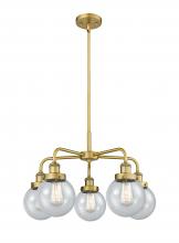 Innovations Lighting 916-5CR-BB-G204-6 - Beacon - 5 Light - 25 inch - Brushed Brass - Chandelier