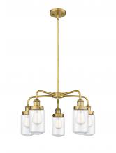 Innovations Lighting 916-5CR-BB-G312 - Dover - 5 Light - 23 inch - Brushed Brass - Chandelier