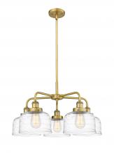 Innovations Lighting 916-5CR-BB-G713 - Bell - 5 Light - 26 inch - Brushed Brass - Chandelier