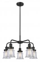 Innovations Lighting 916-5CR-BK-G182S - Canton - 5 Light - 24 inch - Matte Black - Chandelier