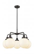 Innovations Lighting 916-5CR-OB-G201-8 - Beacon - 5 Light - 27 inch - Oil Rubbed Bronze - Chandelier