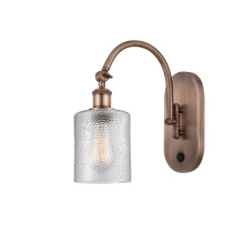 Innovations Lighting 918-1W-AC-G112 - Cobbleskill - 1 Light - 5 inch - Antique Copper - Sconce