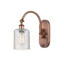 Innovations Lighting 918-1W-AC-G112C-5CL - Cobbleskill - 1 Light - 5 inch - Antique Copper - Adjustable - Sconce