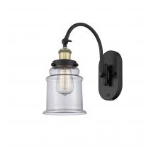 Innovations Lighting 918-1W-BAB-G182 - Canton - 1 Light - 7 inch - Black Antique Brass - Sconce