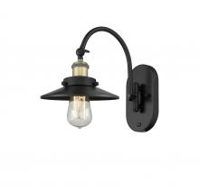 Innovations Lighting 918-1W-BAB-M6 - Railroad - 1 Light - 8 inch - Black Antique Brass - Sconce