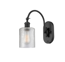 Innovations Lighting 918-1W-BK-G112 - Cobbleskill - 1 Light - 5 inch - Matte Black - Sconce