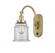 Innovations Lighting 918-1W-SG-G182 - Canton - 1 Light - 7 inch - Satin Gold - Sconce