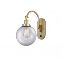 Innovations Lighting 918-1W-SG-G202-8 - Beacon - 1 Light - 8 inch - Satin Gold - Sconce