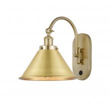 Innovations Lighting 918-1W-SG-M10-SG - Briarcliff - 1 Light - 10 inch - Satin Gold - Sconce