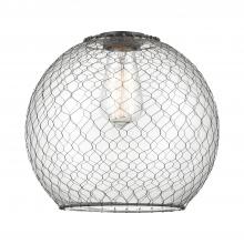 Innovations Lighting G122-10CBK - Large Farmhouse Chicken Wire Clear Glass with Black Wire Glass