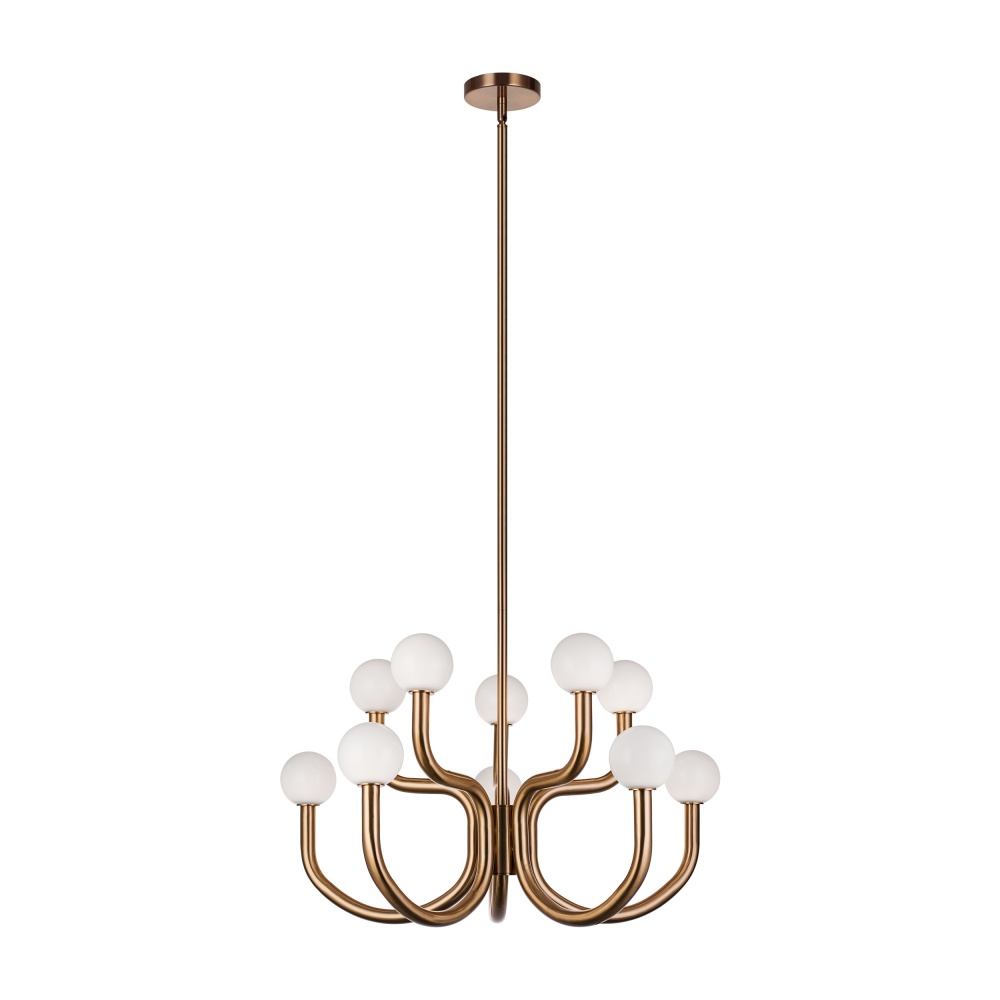 Joelle Aged Gold Brass Pendant