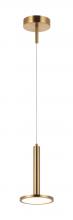 Matteo Lighting C37701AG - 1 LT LED "EXTRATERRESTRIAL" AGED GOLD PENDANT