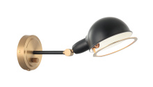 Matteo Lighting S00711AGBK - Blare Wall Sconce