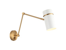 Matteo Lighting S17721AGWH - CILINDRO Wall Sconce