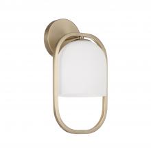 Capital 657311MA-558 - 1-Light Capsule Sconce in Matte Brass with Soft White Glass