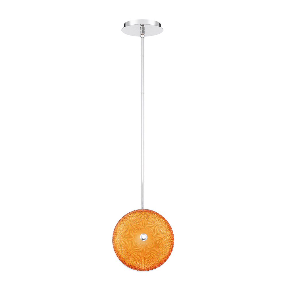 Caledonia, LED Pendant, Sml, Org