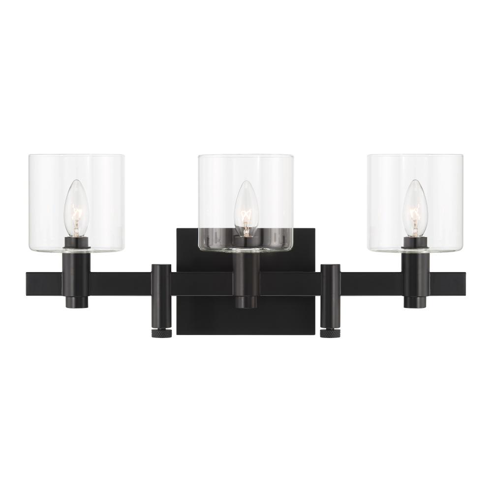 Decato 3 Light Sconce in Black