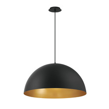 Eurofase 37218-022 - Laverton, Pendant, 1LT , S, Blk/gol