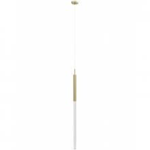 Avenue Lighting HF2020-SNW-BB - Main St. Snow Collection Brushed Brass Single Pendant