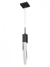 Avenue Lighting HF1901-1-AP-BK-C - The Original Aspen Collection Brushed Brass Single Pendant with Clear Crystal