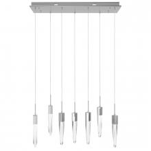 Avenue Lighting HF1900-7-AP-CH-C - Aspen  7 Light Multi  Pendant in Polished Chrome with Clear Crystal
